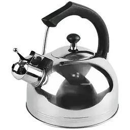 Чайник для плити Maestro MR-1308 зі свистком із нержавіючої сталі 3.5 л Black