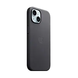 Чехол для Apple iPhone 15 Plus, FineWoven Case with MagSafe, черный, защитная накладка из материала FineWoven, противоударный, для iPhone, защита всего корпуса, поддержка беспроводной зарядки и MagSafe, (ARM71977) - мініатюра 2