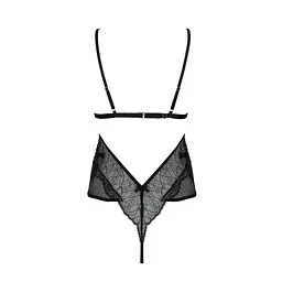 Боди Passion Amberly Body 6XL/7XL, чорне, асиметричний крій - мініатюра 4
