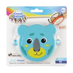 Контейнер для їжі Canpol babies Hello Little, бірюзовий, 200 мл (51/008_tur) - мініатюра 9