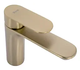 Змішувач для умивальника Rea Drop низький brushed gold REA-B8975 - мініатюра 4