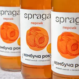 Напій Spraga Комбуча Персик слабогазований 250 мл (941482) - мініатюра 2
