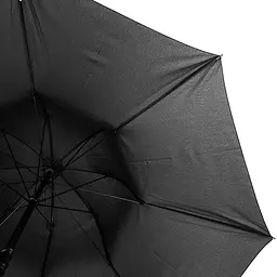 Жіноча парасолька-палиця механічна Happy Rain 105 см чорна - мініатюра 5