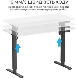 Комп'ютерний ігровий стіл OfficePro ODE1260WB White/Black [124833] - мініатюра 3