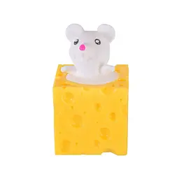 Дитяча іграшка сквіш Pop Up Мишка у сирі SQ-23(White) білий