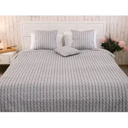 Покривало Руно двостороннє декоративне Grey Braid 212х240 см сіре - мініатюра 3