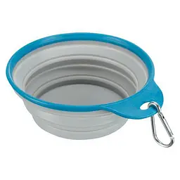 Миска Trixie для собак, дорожня з обідком, 1 л, d:18 см (гума) - мініатюра 4