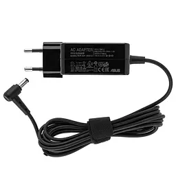 Блок живлення для ноутбука Asus 19V, 2.37A, 45W, 5.5x2.5мм, квадратний корпус (комплект: адаптер + перехідник)