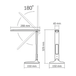 LED лампа настiльна VIDEX TF05W 7W 3000-5500K VIDEX (24714-000) - мініатюра 10