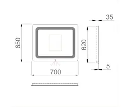 Дзеркало Sanwerk з підсвіткою ЛАВА "Вега" 70*65 (ZL0000183) - мініатюра 4