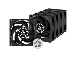 Вентилятор для корпусу ARCTIC P8 PWM PST 5-Fan Pack Black (ACFAN00154A)