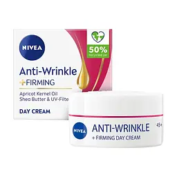 Крем для обличчя Nivea Anti-Wrinkle + Firming Day Cream 45+ 50 мл (5900017103495)