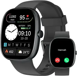 Смарт годиник HUAKUA D3, 100+ спортивних режимів, IP68 водонепроникність, сенсорний HD-дисплей 1.85”, підрахунок кроків