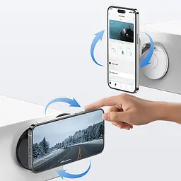 Автотримач Baseus MagPro Magnetic Foldable Phone Mount B10564101121-00 Black - мініатюра 7
