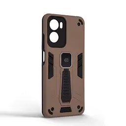 Чехол для Motorola G05/E15, Proover, коричневый, с подставкой и магнитом, противоударный, ударопрочный, бронированный, панель-накладка, защита всего корпуса, термополиуретан (TPU) + поликарбонат (PC), ArmorStandart (ARM85747) - мініатюра 2