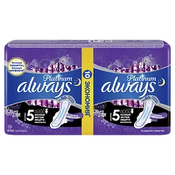 Гігієнічні прокладки Always Platinum Secure Night Duo 10 шт. - мініатюра 2