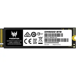 Накопичувач SSD M.2 2280 8TB GM9000 Acer Predator (BL.9BWWR.142) - мініатюра 4