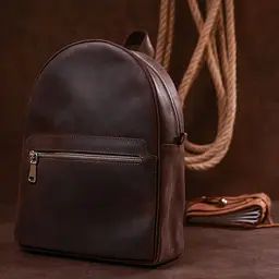Вінтажний жіночий рюкзак Shvigel 16314 коричневий - мініатюра 9