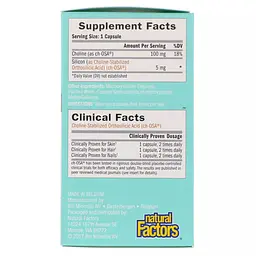 Активатор колагену Natural Factors BioSil Collagen Generator 60 вегетаріанських капсул - мініатюра 2