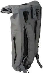 Сумка на багажник Bikemate 2в1, велорюкзак з дощовиком 22 л, сіра, до 8 кг - мініатюра 6