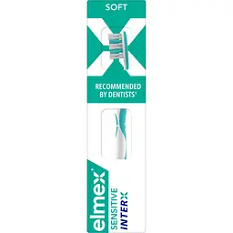 Зубна щітка Elmex Sensitive для чутливих зубів біла