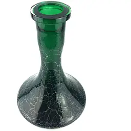 Колба для кальяну Craft Ефект битого скла Зелена - мініатюра 2