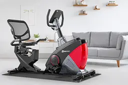 Горизонтальний велотренажер Hop-Sport HS-070L Helix червоний iConsole+ - мініатюра 2