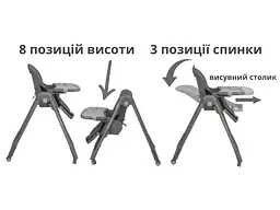 Стільчик для годування FreeON Kai, кавовий - мініатюра 5