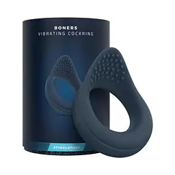 Віброкільце Boners Vibrating Cock Ring, 8.5 см (синій) - мініатюра 9