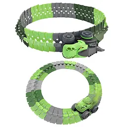 Інтерактивний трек з інерційною машинкою SHT 5510-8 Dino Trak (46pcs/1CAR) Green Epik