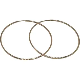 Золоті сережки-кільця Sova jewelry house з алмазною гранню. 2008007101