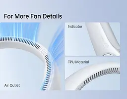 Вентилятор Jisulife Neck Fan Life3 FA14 Grey - мініатюра 6