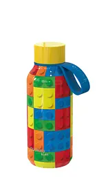 Термопляшка дитяча з силіконовою ручкою 330 мл Color Bricks Quokka kuh0013869
