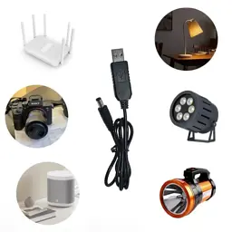 Кабель живлення USB to DC 5.5x2.1mm 12V 0.8m Armorstandart (ARM65663) - мініатюра 4