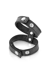 Подвійне ерекційне кільце з обхватом для мошонки Fetish Tentation Double Cockring