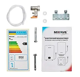 Водонагрівач Mixxus EWH-1215 Small Under під мийкою 15 л, 1500 Вт, "мокрий" ТЕН, вертикальний, квадратний, білий (WH0605) - мініатюра 3