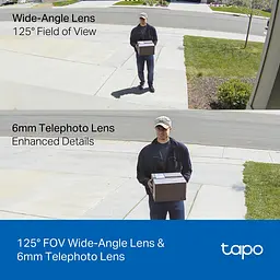 Камера IP з подвійним об'єктивом Tapo C246D 3MP N300 microSD motion detection TP-Link teh0015991 - мініатюра 4