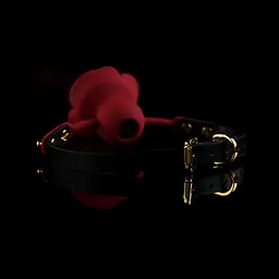 Розкішний кляп у вигляді троянди Zalo - Rose Ball Gag - мініатюра 6