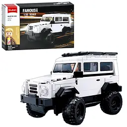 Конструктор SLUBAN джип 1:35 фігурка 332 деталі коробка 30×19×7 см (M38-B1358)