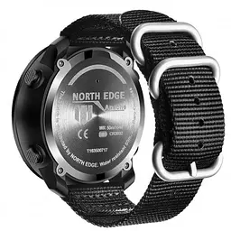 Чоловічий наручний годинник North Edge Apache 5BAR Чорний - мініатюра 3