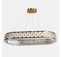 Світлодіодна підвісна кришталева люстра Artlight 3042-800x300LGD овальної форми, 83W - мініатюра 2
