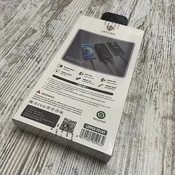 Зовнішній акумулятор Power bank LENYES PX167 10000 mAh компактний універсальний на 2 входи Чорний - мініатюра 4
