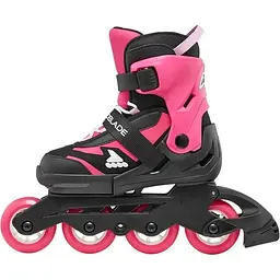 Ролики Rollerblade Microblade 33-36.5 Black/Pink (1012-86B0751530-NJ02-33-36.5) - мініатюра 3