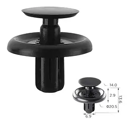 Кліпса розпірні Toyota, Lexus (9046707201, 90467-07201, 11359) (C999)