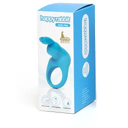Віброкільце Happy Rabbit Cock Ring 6.7 см блакитний - мініатюра 2