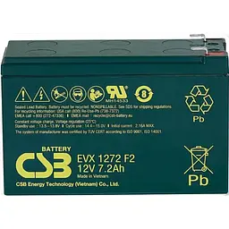 Акумулятор CSB EVX1272 AGM 12V 7,2Ah
