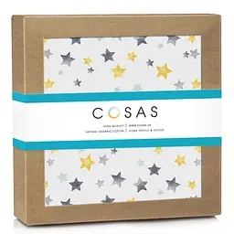 Пелюшка багаторазова Cosas непромокаюча Yellow Starfall 100x140 см, жовта