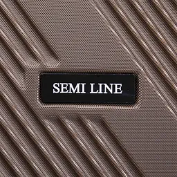 Валіза маленька для ручної поклажі Semi Line 20 дюймів (S) дюймів (S) ABS-Plastic Brown (T5850-1) - мініатюра 9