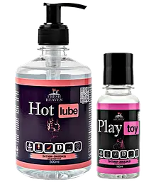 Iнтим-змазка Fresh Heaven зігріваюча Hot Lube 500ml та для іграшок Play Toy 100ml 
