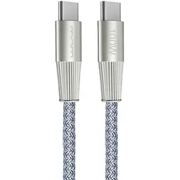 Кабель WUW-X201 Type-C to Type-C 100W 1 м Сірий